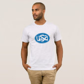 Blauer USA-Logo T - Shirt (Vorne ganz)