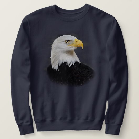 Blauer Valentine-inspirierte Adler-Strickjacke Sweatshirt (Design vorne)
