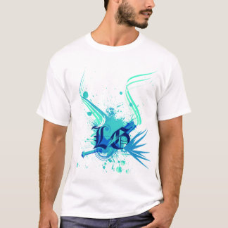 Blauer Vektor T-Shirt