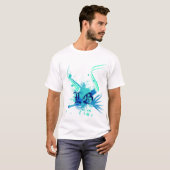 Blauer Vektor T-Shirt (Vorne ganz)