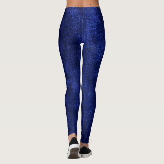 Blauer Velvet Leggings (Rückseite)