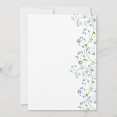 Blauer Venenpass Einladungskarte (Rückseite)