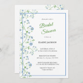 Blauer Venenpass Einladungskarte (Vorne/Hinten)