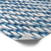 Blauer verblasste Jeans, Texturen gerissene Jeans Poster (Ecke)