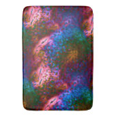 Blauer, verchromte Schuppen auf Lachs Badematte (Vorderseite Vertikal)