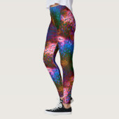 Blauer, verchromte Schuppen auf Lachs Leggings (Links)