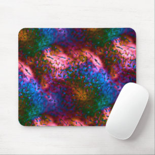 Blauer, verchromte Schuppen auf Lachs Mousepad