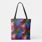 Blauer, verchromte Schuppen auf Lachs Tasche (Rückseite)