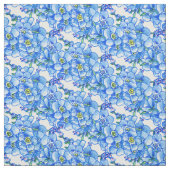 Blauer vergessener Blumengeflecht Stoff (Muster)