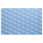 Blauer vergessener Blumengeflecht Stoff (Fat Quarter (45,7 x 55,9 cm))