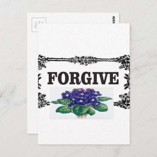 blauer Vergnügen Postkarte (Vorne/Hinten)