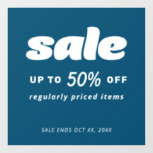 Blauer Verkauf im Einzelhandel - klassisches Blaue