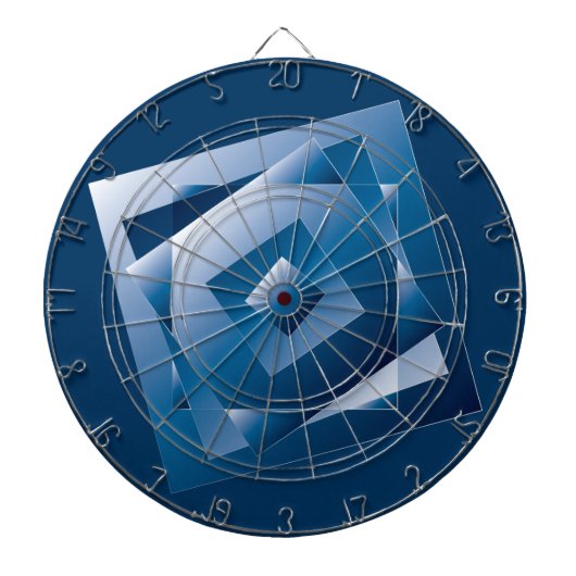 blauer Verlauf 1 Dartscheibe (vorne)