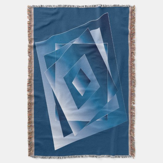 blauer Verlauf 1 Decke (Vorderseite Vertikal)