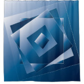 blauer Verlauf 1 Duschvorhang (Vorderseite)