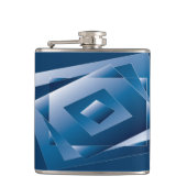 blauer Verlauf 1 Flachmann (Vorderseite)