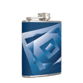 blauer Verlauf 1 Flachmann (Rechts)