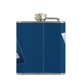 blauer Verlauf 1 Flachmann (Rückseite)