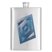 blauer Verlauf 1 Flachmann (Vorderseite)