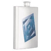 blauer Verlauf 1 Flachmann (Rechts)