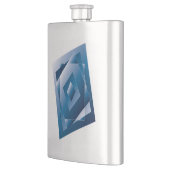 blauer Verlauf 1 Flachmann (Links)