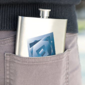 blauer Verlauf 1 Flachmann (Beispiel)