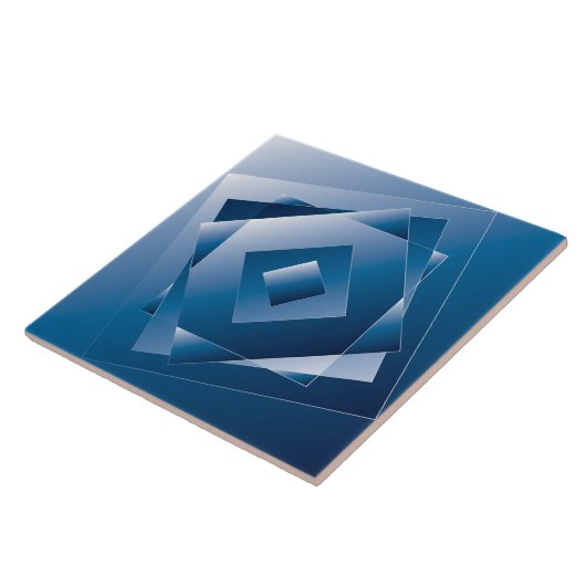 blauer Verlauf 1 Fliese (Seite)