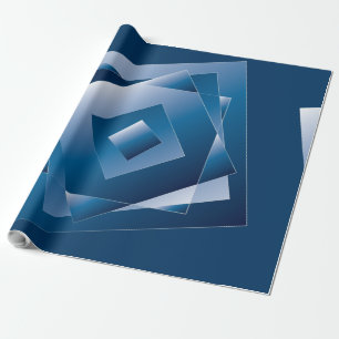 blauer Verlauf 1 Geschenkpapier