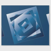 blauer Verlauf 1 Geschenkpapier (Flach)