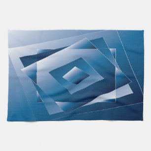 blauer Verlauf 1 Geschirrtuch