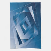 blauer Verlauf 1 Geschirrtuch (Vertikal)
