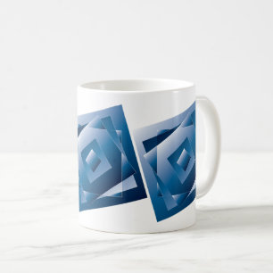 blauer Verlauf 1 Kaffeetasse