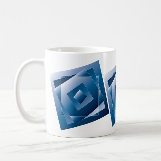 blauer Verlauf 1 Kaffeetasse (Links)