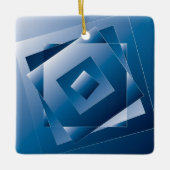 blauer Verlauf 1 Keramikornament (Vorderseite)