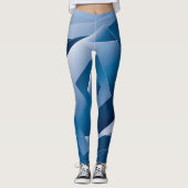 blauer Verlauf 1 Leggings (Vorderseite)