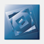 blauer Verlauf 1 Magnet (Vorne)