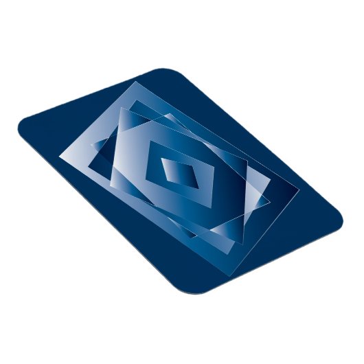 blauer Verlauf 1 Magnet (Rechte Seite)