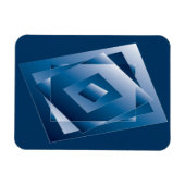 blauer Verlauf 1 Magnet (Horizontal)