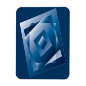 blauer Verlauf 1 Magnet (Vertikal)