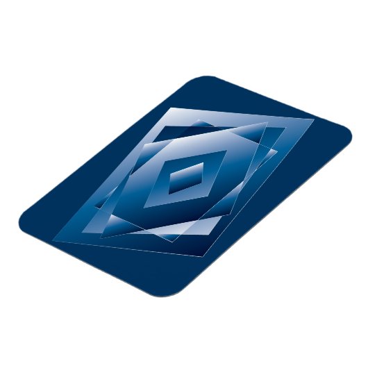 blauer Verlauf 1 Magnet (Linke Seite)