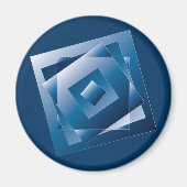 blauer Verlauf 1 Magnet (Vorne)