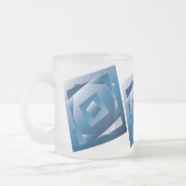 blauer Verlauf 1 Mattglastasse (Links)