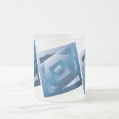 blauer Verlauf 1 Mattglastasse (Mittel)