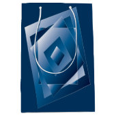 blauer Verlauf 1 Mittlere Geschenktüte (Vorderseite)
