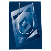 blauer Verlauf 1 Mittlere Geschenktüte (Rückseite)