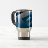 blauer Verlauf 1 Reisebecher (Vorderseite Links)