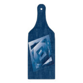 blauer Verlauf 1 Schneidebrett (Vorderseite)