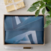 blauer Verlauf 1 Seidenpapier (Geschenk)