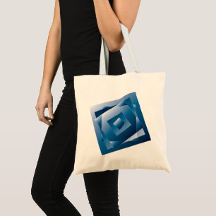 blauer Verlauf 1 Tragetasche