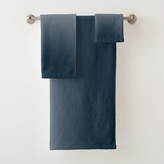 Blauer Verlauf Badhandtuch Set (Insitu)